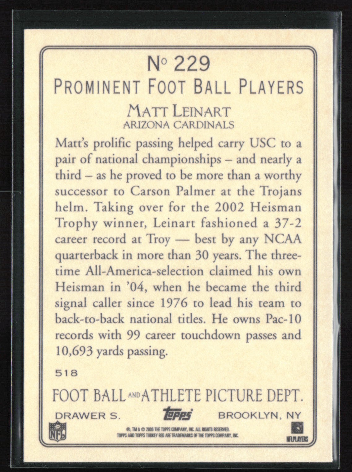 Matt Leinart Turkey Red