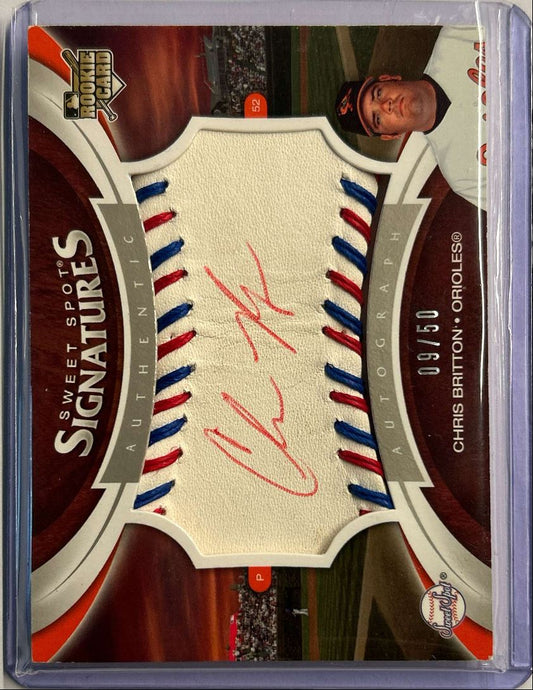 Chris Britton RC Auto /50 Sweet Spot Signatures