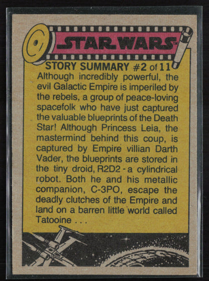 Han and Chewie shoot it out! 1977 Topps Star Wars