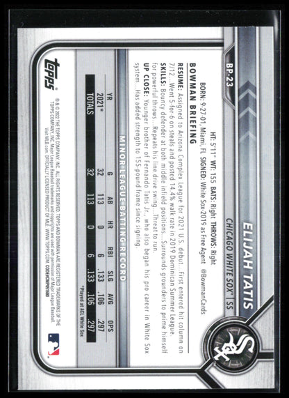 Elijah Tatis 1st Bowman