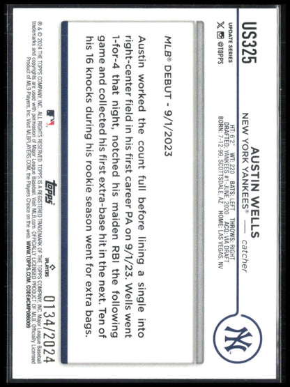 Austin Wells RC Gold /2024