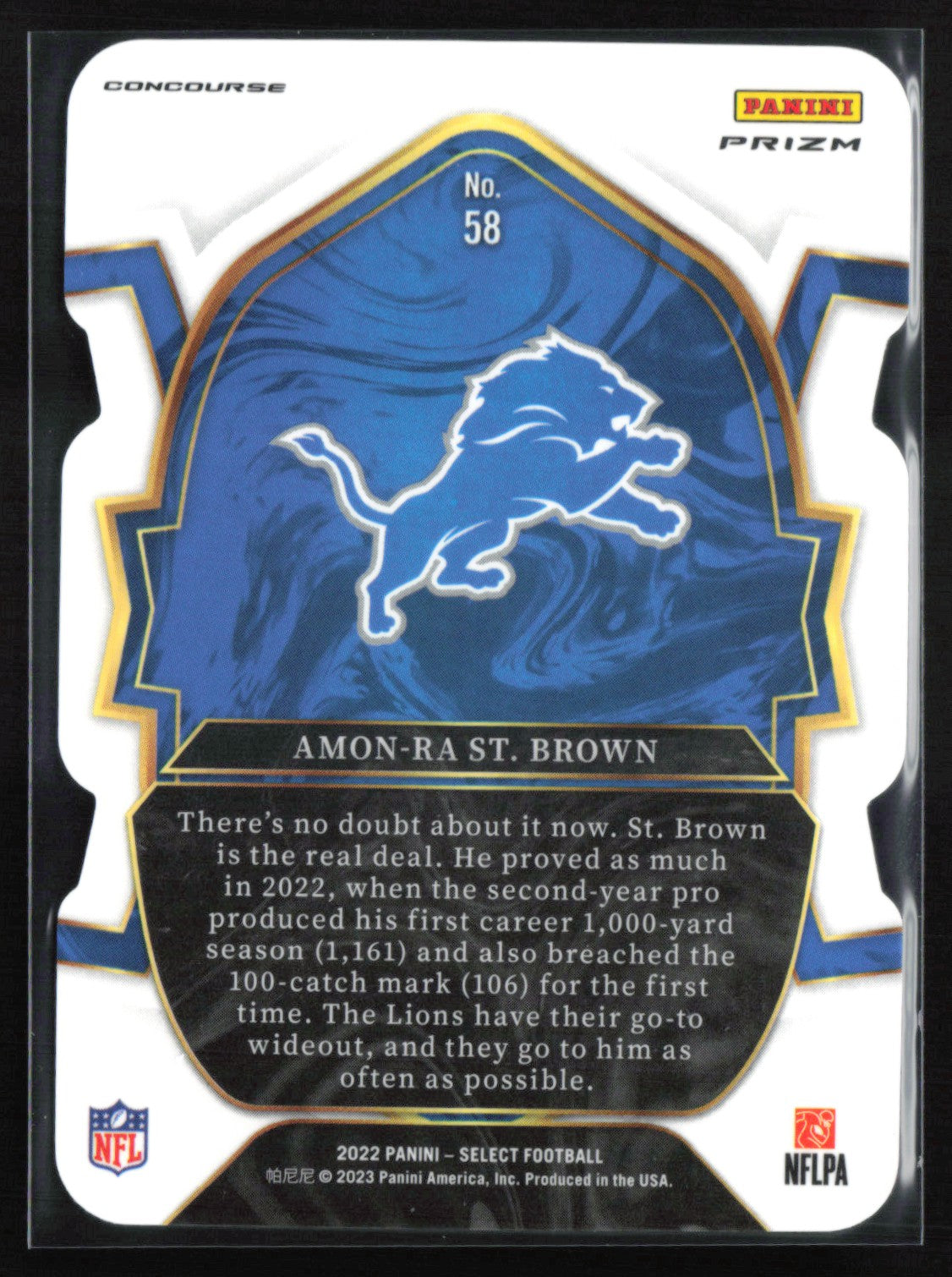 Amon-Ra St. Brown Black Red Die-Cut