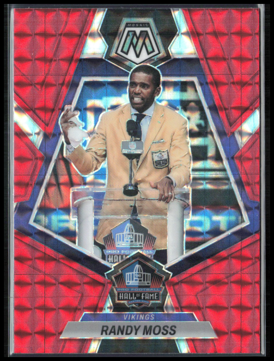 Randy Moss Red Mosaic HOF