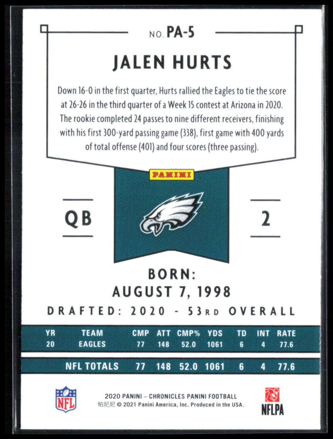 Jalen Hurts RC