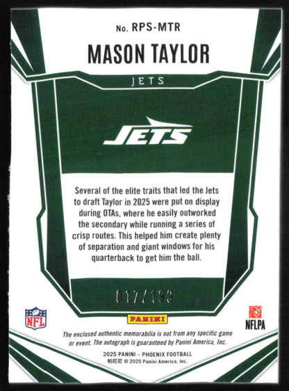 Mason Taylor RC Jumbo Mem Auto /199