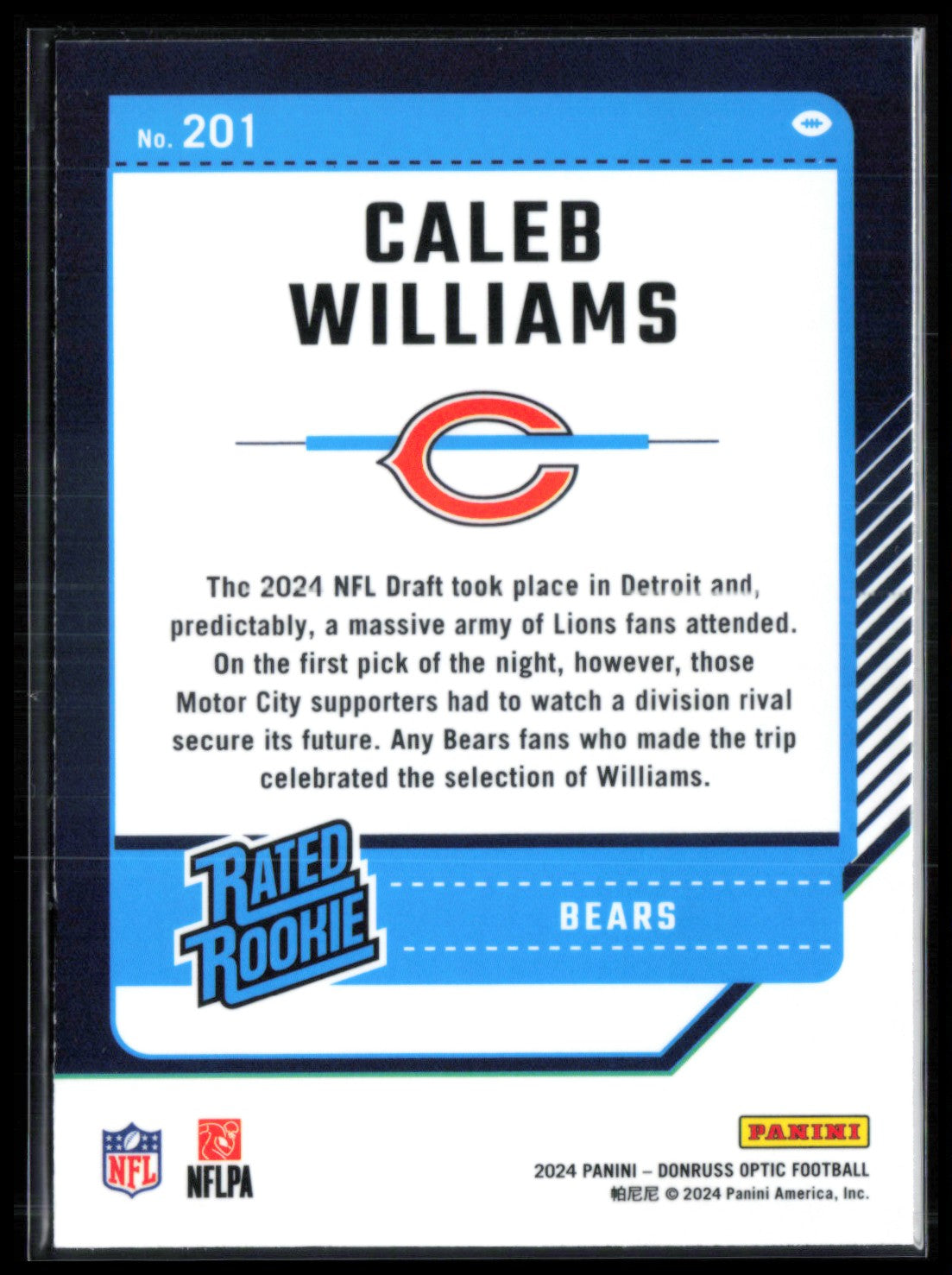 Caleb Williams RC Optic
