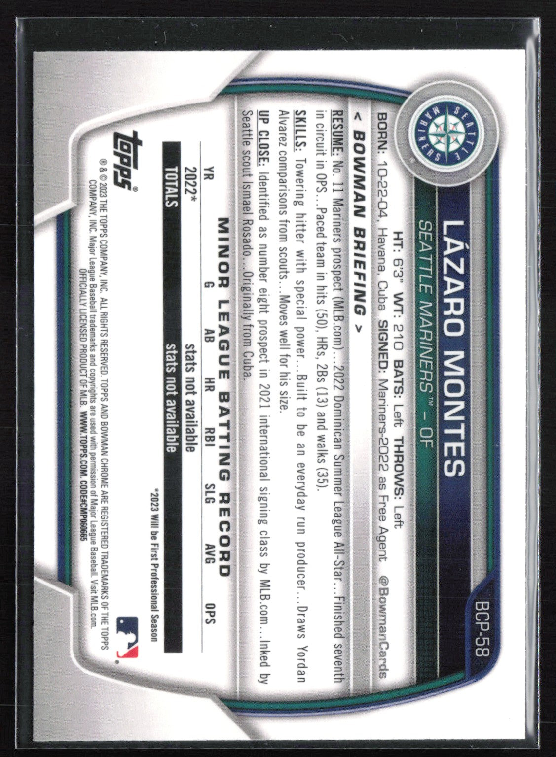 Lazaro Montes 1st Bowman