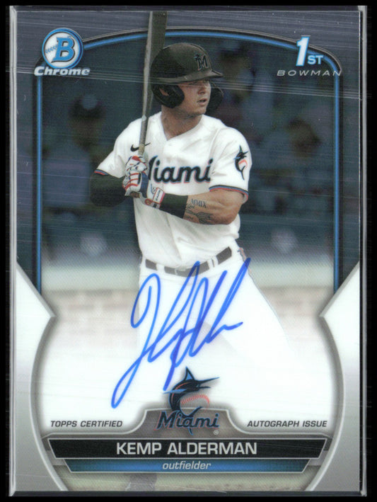 Kemp Alderman 1st Bowman Auto 2023 Bowman Chrome Draft