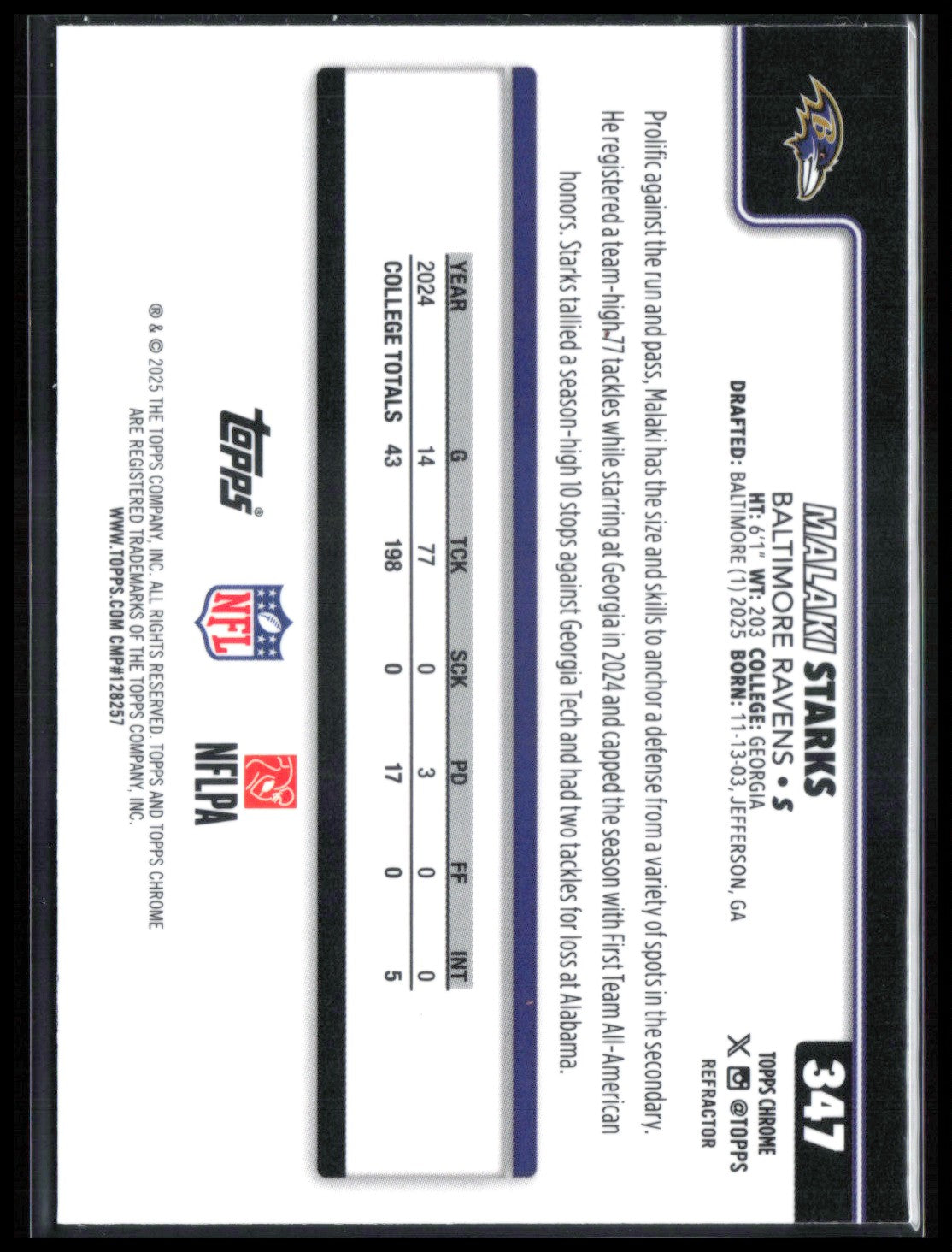 Malaki Starks RC Refractor