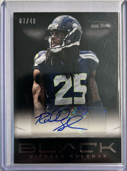 Richard Sherman Auto /49 2013 Panini Black