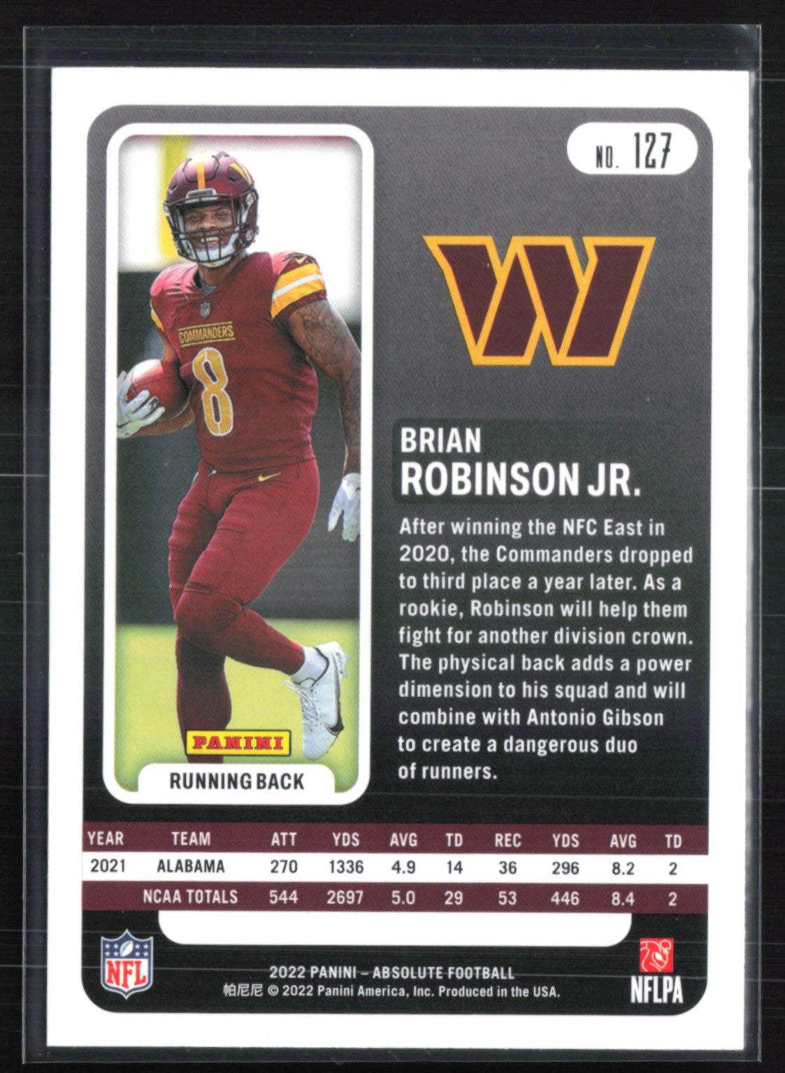 Brian Robinson Jr. RC