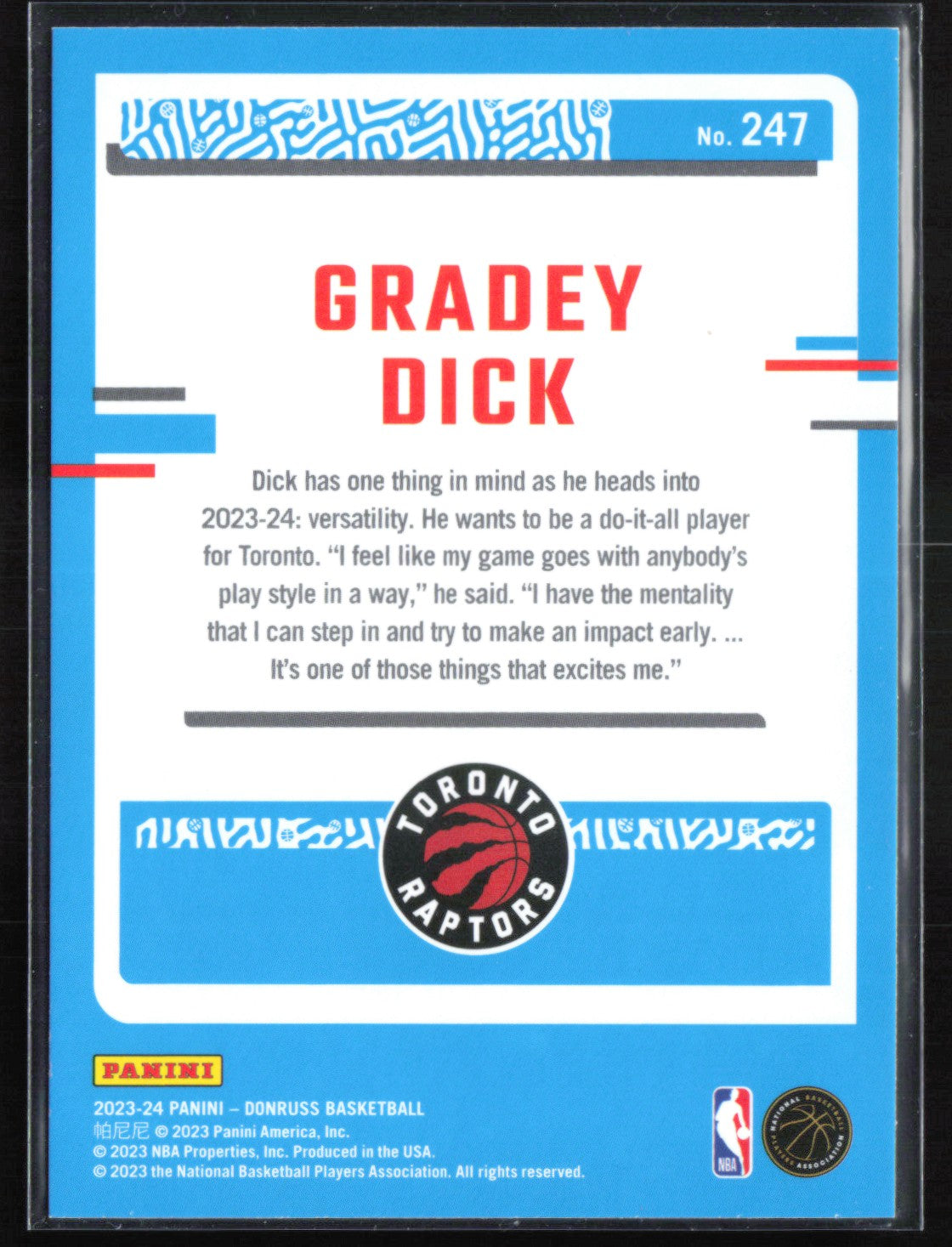 Gradey Dick RC