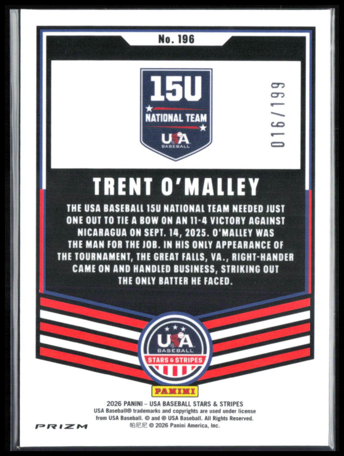 Trent O'Malley Red Disco /199