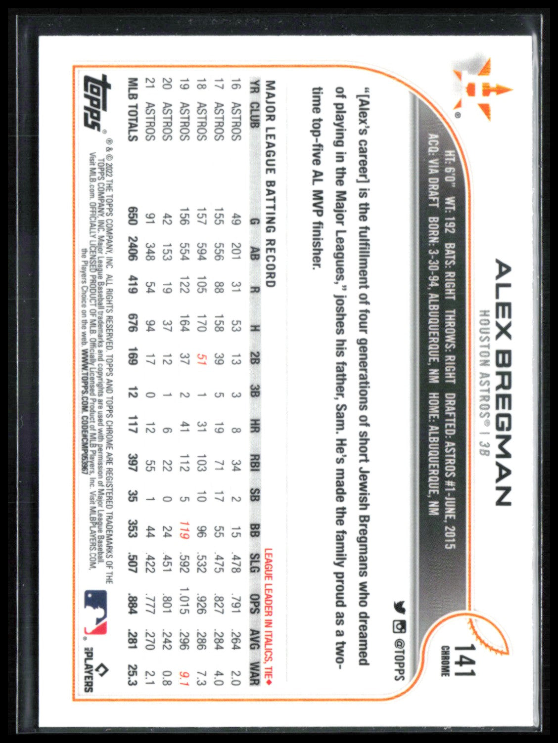 Alex Bregman Prism Refractor