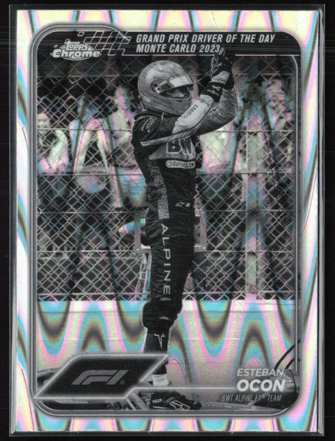 Esteban Ocon B&W Raywave