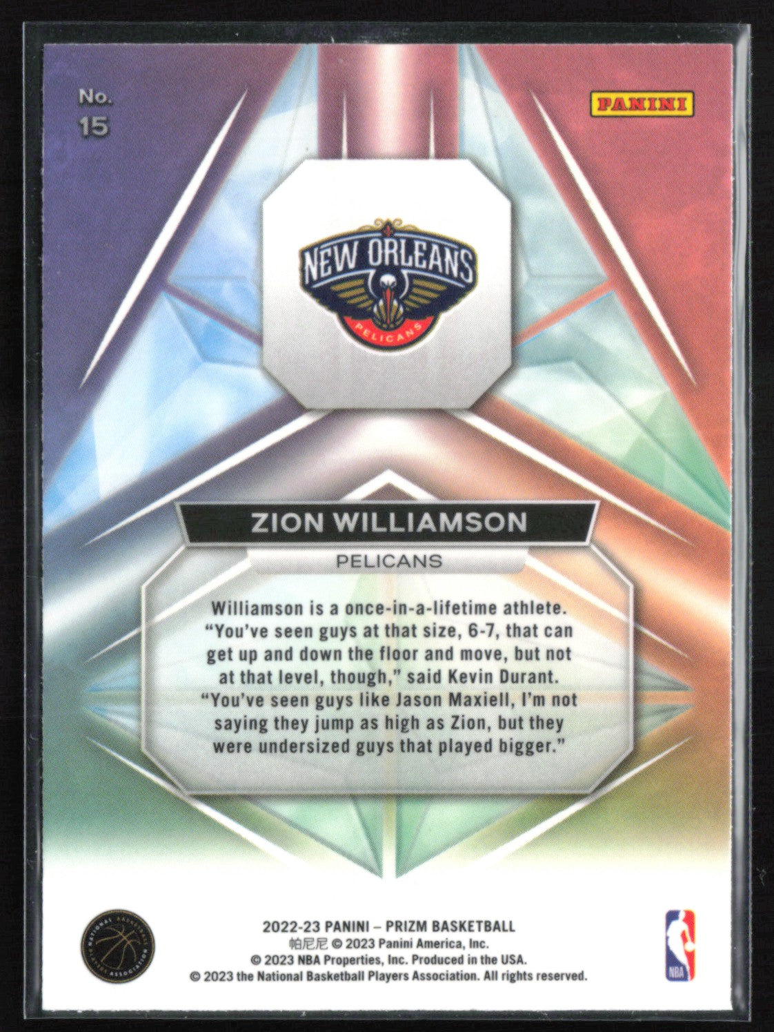 Zion Williamson Prizmatic