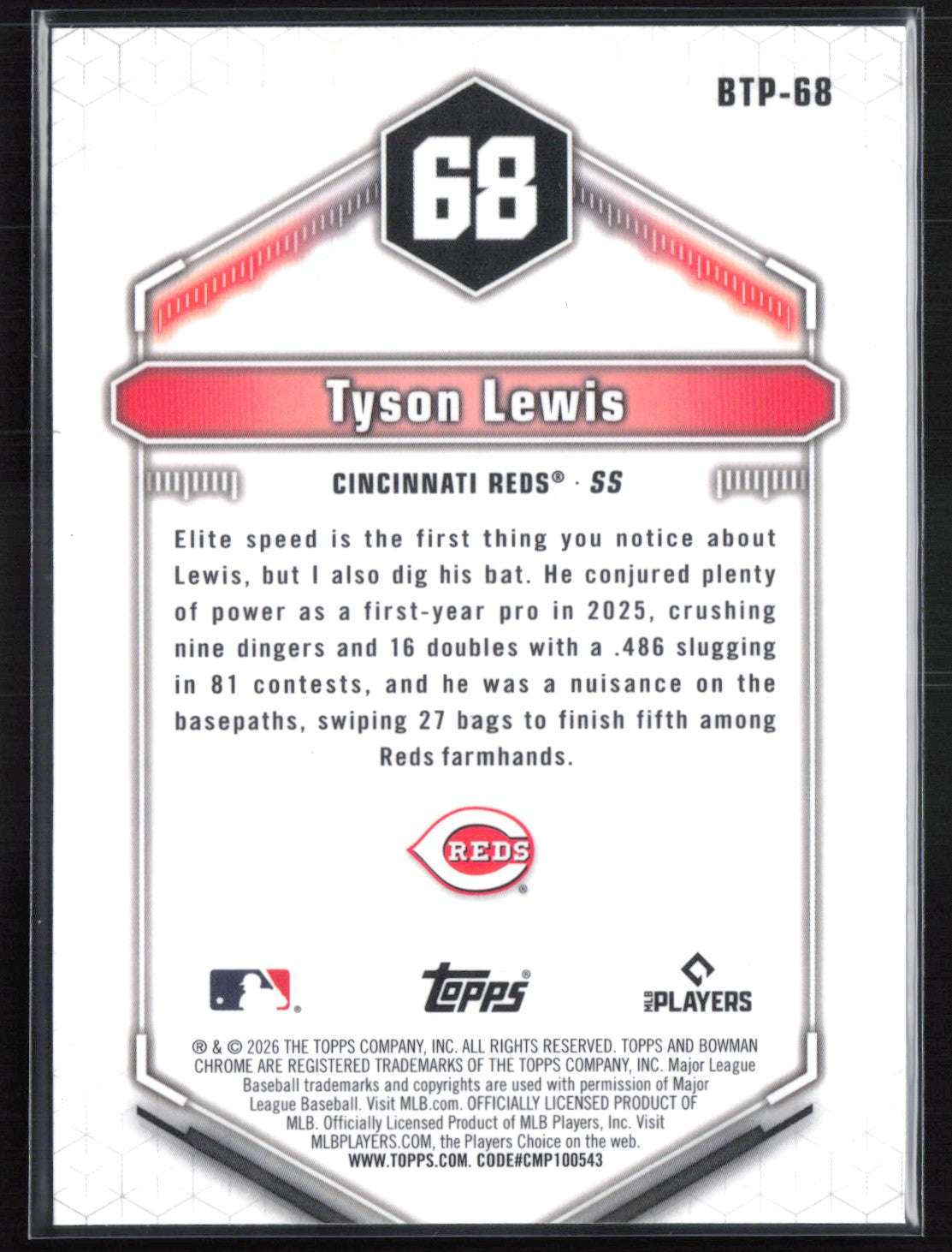 Tyson Lewis Top 100