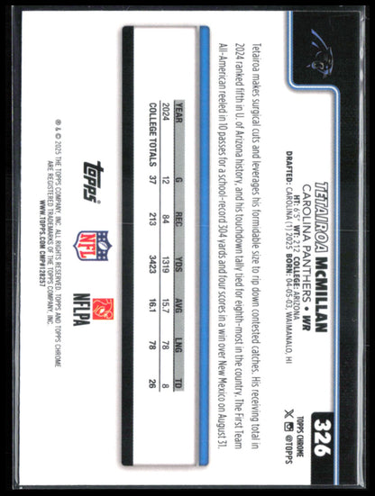 Tetairoa McMillan RC