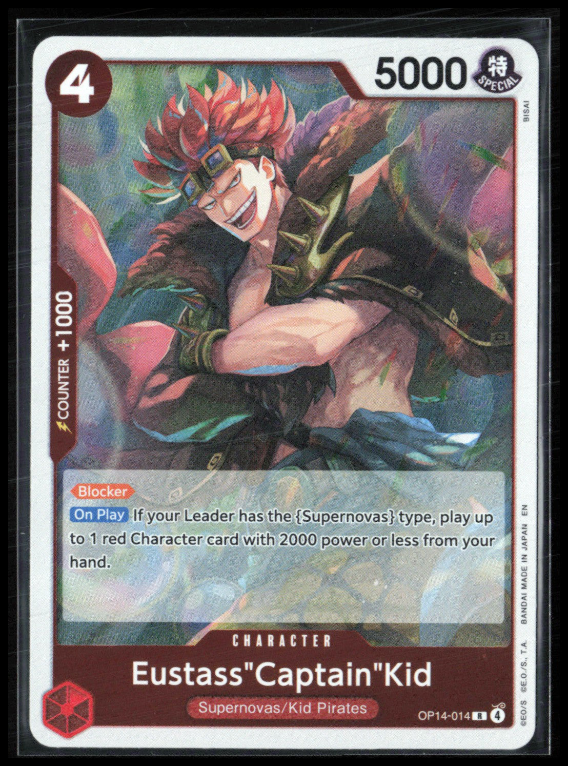 EustassCaptainKid - OP14-014 Rare Holo (One Piece)
