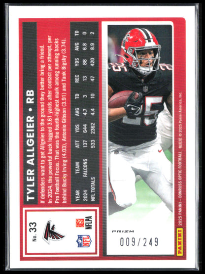 Tyler Allgeier Blue Holo /249