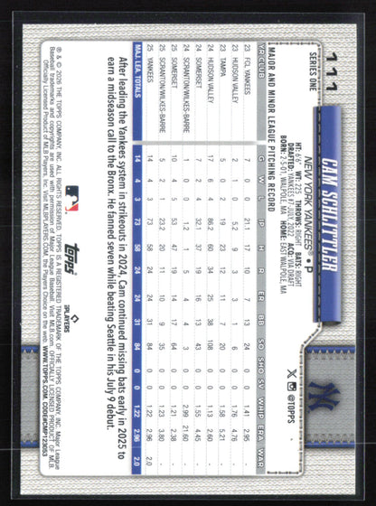 Cam Schlittler RC