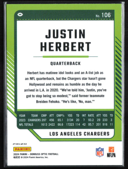 Justin Herbert Holo