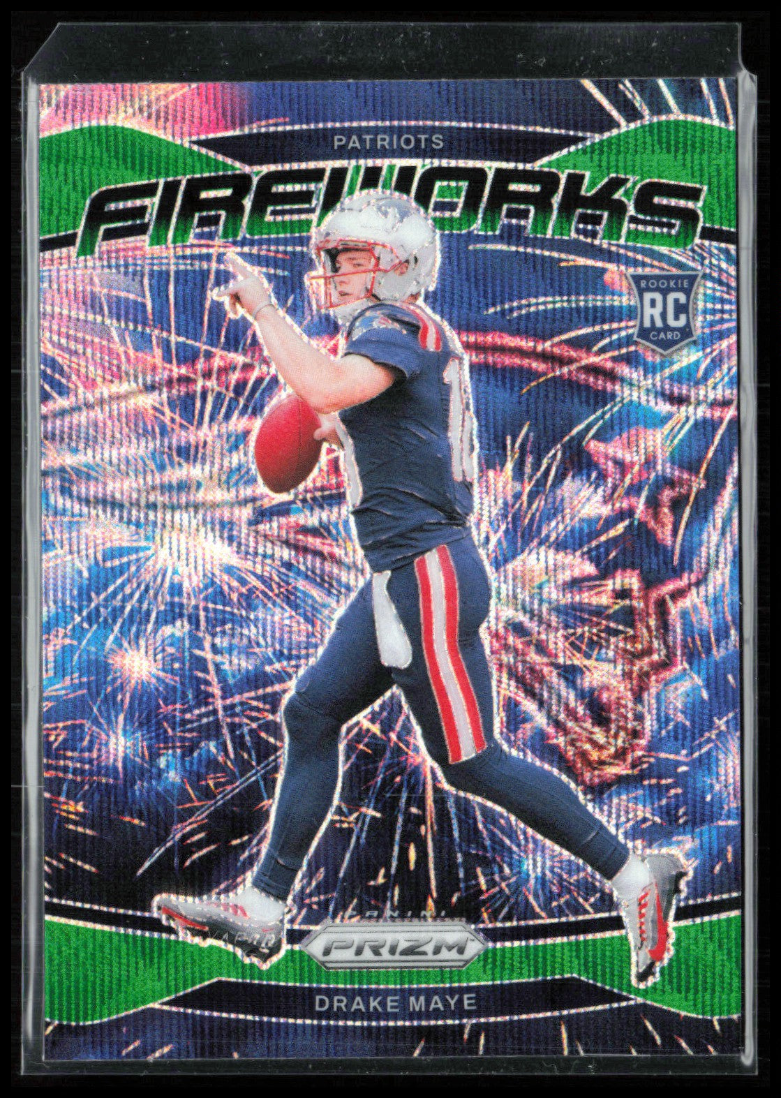Drake Maye RC Fireworks Green Wave