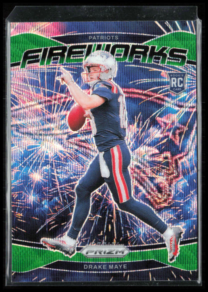 Drake Maye RC Fireworks Green Wave