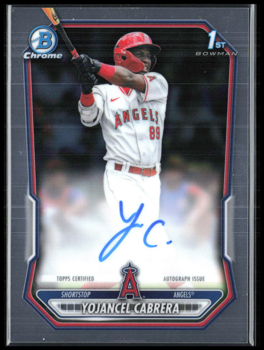 Yojancel Cabrera 1st Bowman Chrome Auto