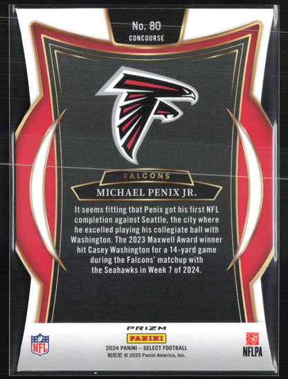 Michael Penix Jr. RC Silver Die-Cut Concourse