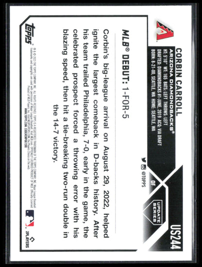 Corbin Carroll RC Debut
