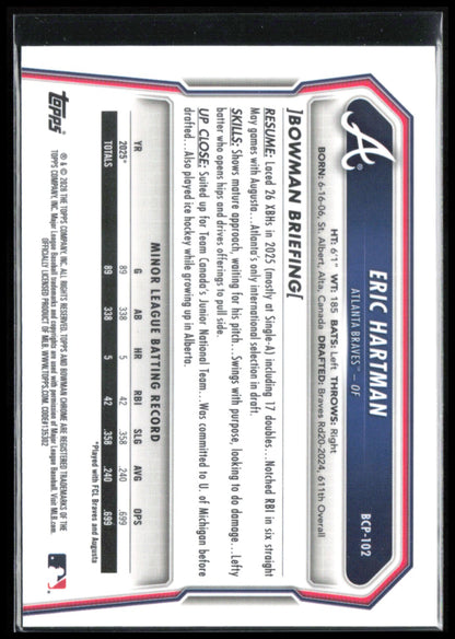 Eric Hartman 1st Bowman