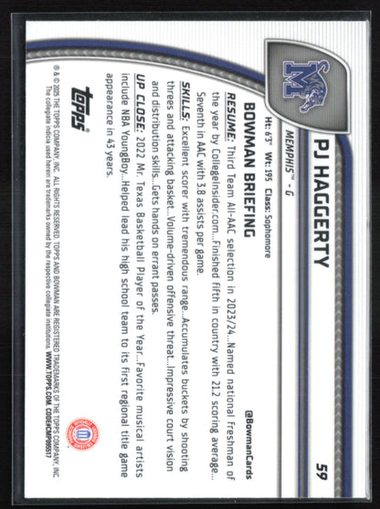 PJ Haggerty 1st Bowman Green Shimmer
