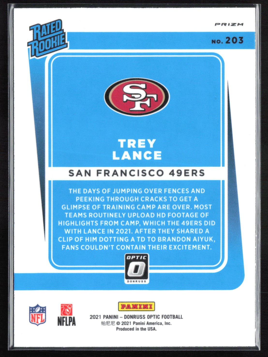 Trey Lance RC Blue Scope