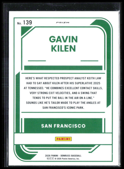 Gavin Kilen Rated Prospect Blue Velocity