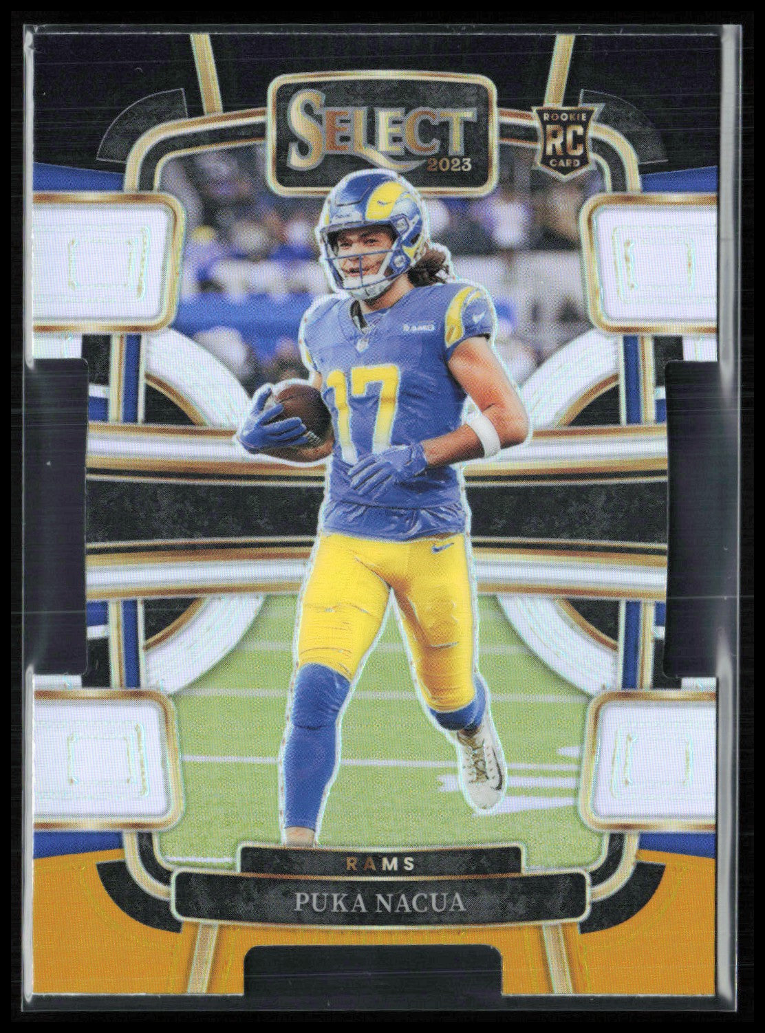 Puka Nacua RC Gold Black Die-Cut Concourse