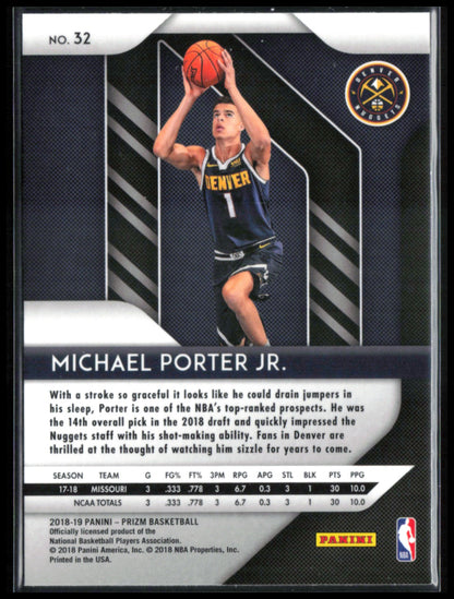 Michael Porter Jr. RC 2018 Prizm