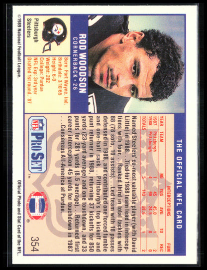 Rod Woodson 1989 Pro Set
