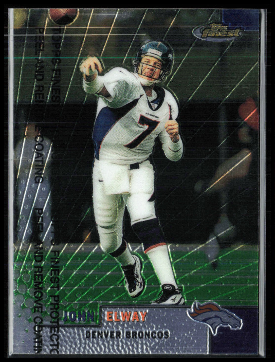 John Elway w/Peel 1999 Topps Finest