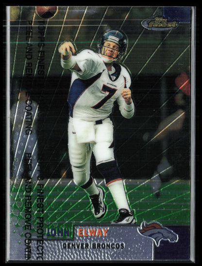 John Elway w/Peel 1999 Topps Finest