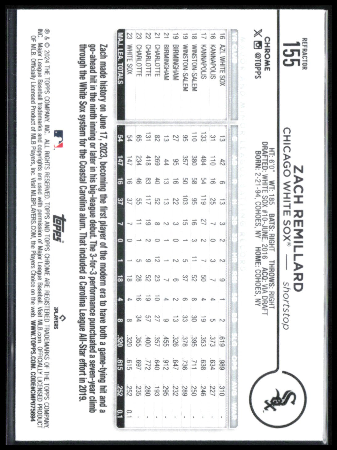 Zach Remillard RC Refractor