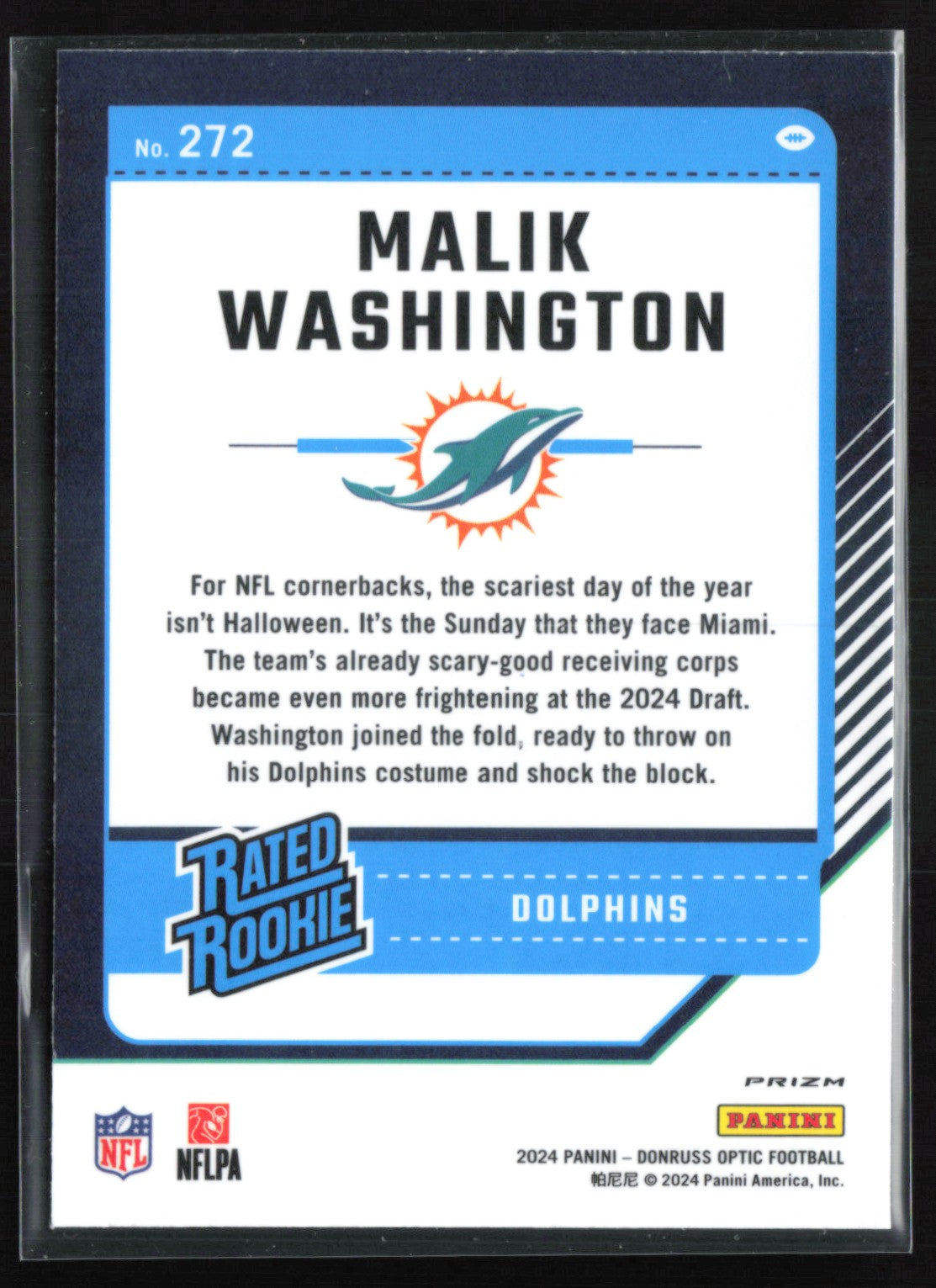 Malik Washington RC Blue Hyper