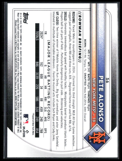 Pete Alonso Bowman Retro Logo Parallel