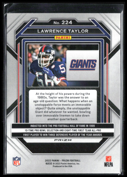 Lawrence Taylor Green Prizm