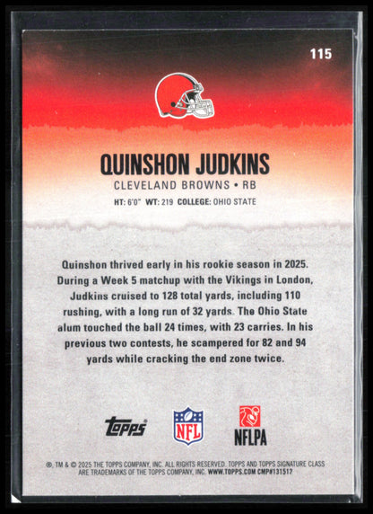 Quinshon Judkins RC Yellow