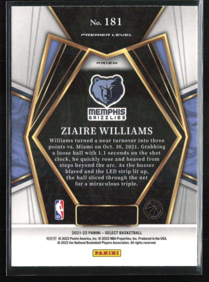 Ziaire Williams RC Blue Shimmer