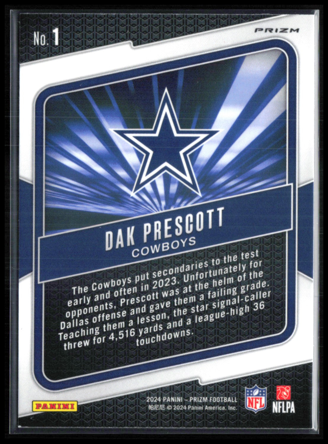 Dak Prescott Hype Green Prizm