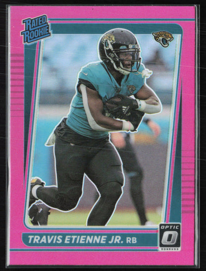 Travis Etienne Jr. RC Rated Rookie Pink Holo