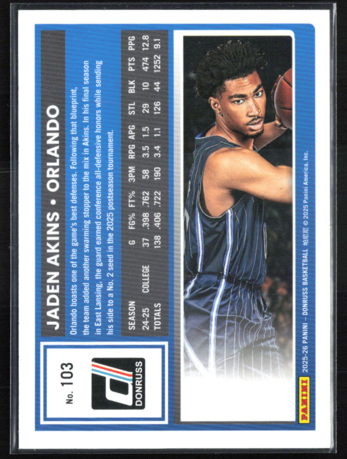 Jaden Akins RC /149 Stars Yellow