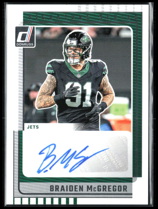 Braiden McGregor Auto 2025 Donruss